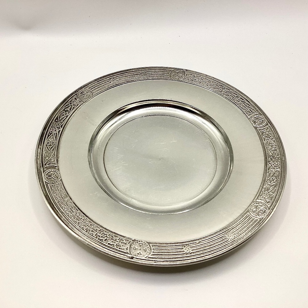 Mullingar Pewter of Ireland 6” Pewter Plate   - Good Condition